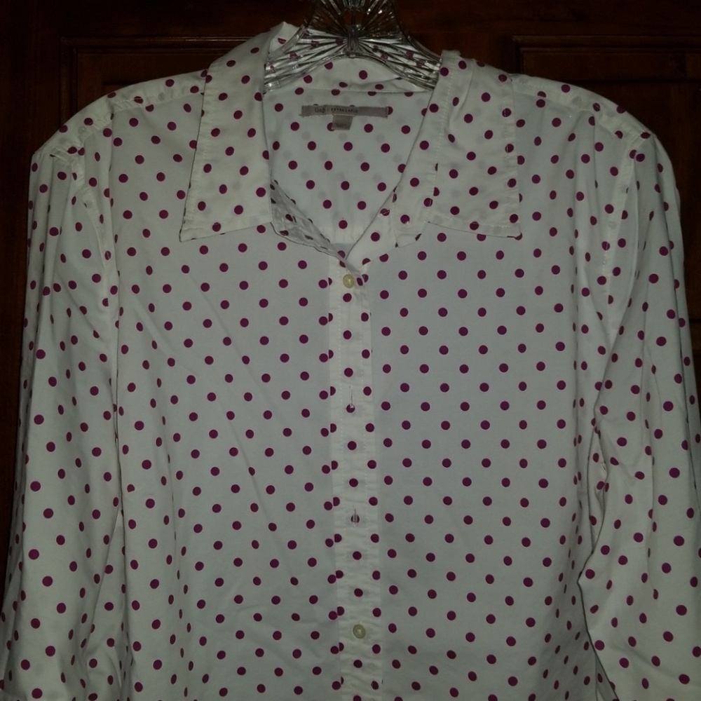 Gap polka dot blouse